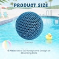 thumbnail image 2 of YSTIANN 6 Pcs Balles Éponge pour Résidus de Spa - Absorbeur d'Huile Réutilisable de 6 cm pour Piscines et Spas, Éliminateur de Résidus Flottant pour Eau Propre (Ensemble de 6) WJ85-3591, 2 of 7