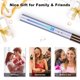 thumbnail image 2 of LMHF 1" Round Flat Iron for Hair, Infrared Hair Iron 2 in 1, Hair Straightener Curler Negative Ions, Gifts for Friends/Mom/Wife, Titanium Ceramic Tourmaline, Dual Voltage 110-240V, Rose Gold, 2 of 5
