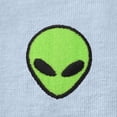 thumbnail image 2 of Dalix Alien Embroidered Cotton Classic Fit Long Sleeve Crewneck Tee Shirt Mens in Baby Blue XL X-Large, 2 of 5