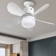 thumbnail image 3 of Ventilador de techo de 30 W, lámpara LED, lámpara de 3 velocidades, ventilador de techo, ventilador de techo de perfil bajo, 3 of 9