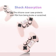 GeekShare Cat Paw PS4 Skin Anti-Slip Silicone Protective Cover Case for PS5 PS4 Controller Pink