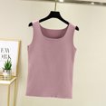 thumbnail image 2 of JIUKE Tank Tops for Women Round Neck Solid Color Undershirts Sleeveless Loose Casual Comfy Base Layer Tees, 2 of 3