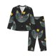 thumbnail image 1 of Fotbe Faces Of The Cat Conjunto de Pijama de Manga Larga para Mujer con Estampado, Ropa de Dormir de 2 Piezas, Conjunto de Casa Suave y Cómodo con Bolsillos-Small, 1 of 7