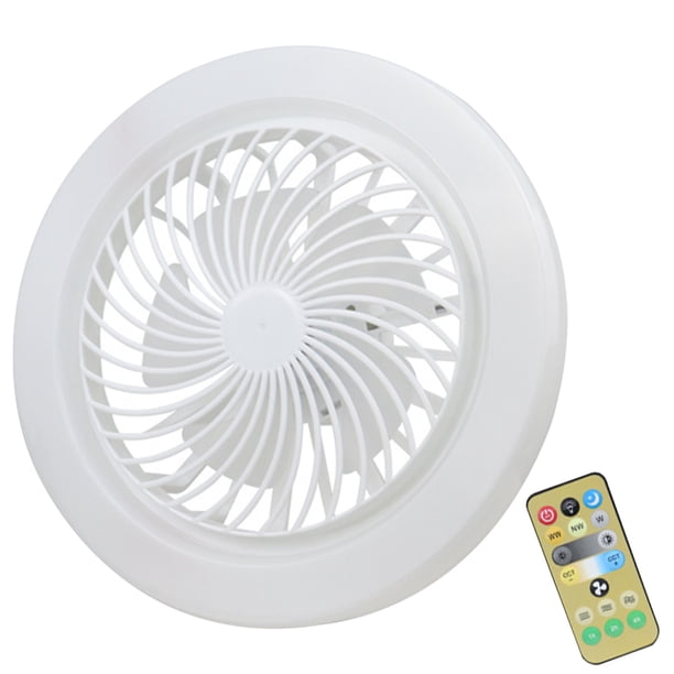 Ventilador de techo de montaje empotrado con luz Ventilador de techo LED regulable de 3 colores con luz