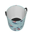 thumbnail image 3 of Goofa Sailboats Anchors Printed Circular Hamper,Laundry Basket with Handles,Storage Baskets Foldable,Large Capacity Laundry Hamper-Small, 3 of 8