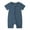 Dark blue, variant on WIBACKER Baby Boys Girls Bamboo Viscose Romper, 2 Way Zipper Short Sleeve Jumpsuits, Sleep and Play 0-24 Months