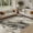 Black/Gold, variant on MICGEEK 2x3 Washable Area Rugs for Entryway, Modern Abstract Non Slip Carpet, Low Pile Indoor Rug for Bathroom Home Decor Carpets, Brown