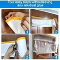thumbnail image 4 of 5 rollos de cinta adhesiva de tela de 55 cm x 20 m con protector de lona de plástico, cinta protectora impermeable para muebles, 4 of 5