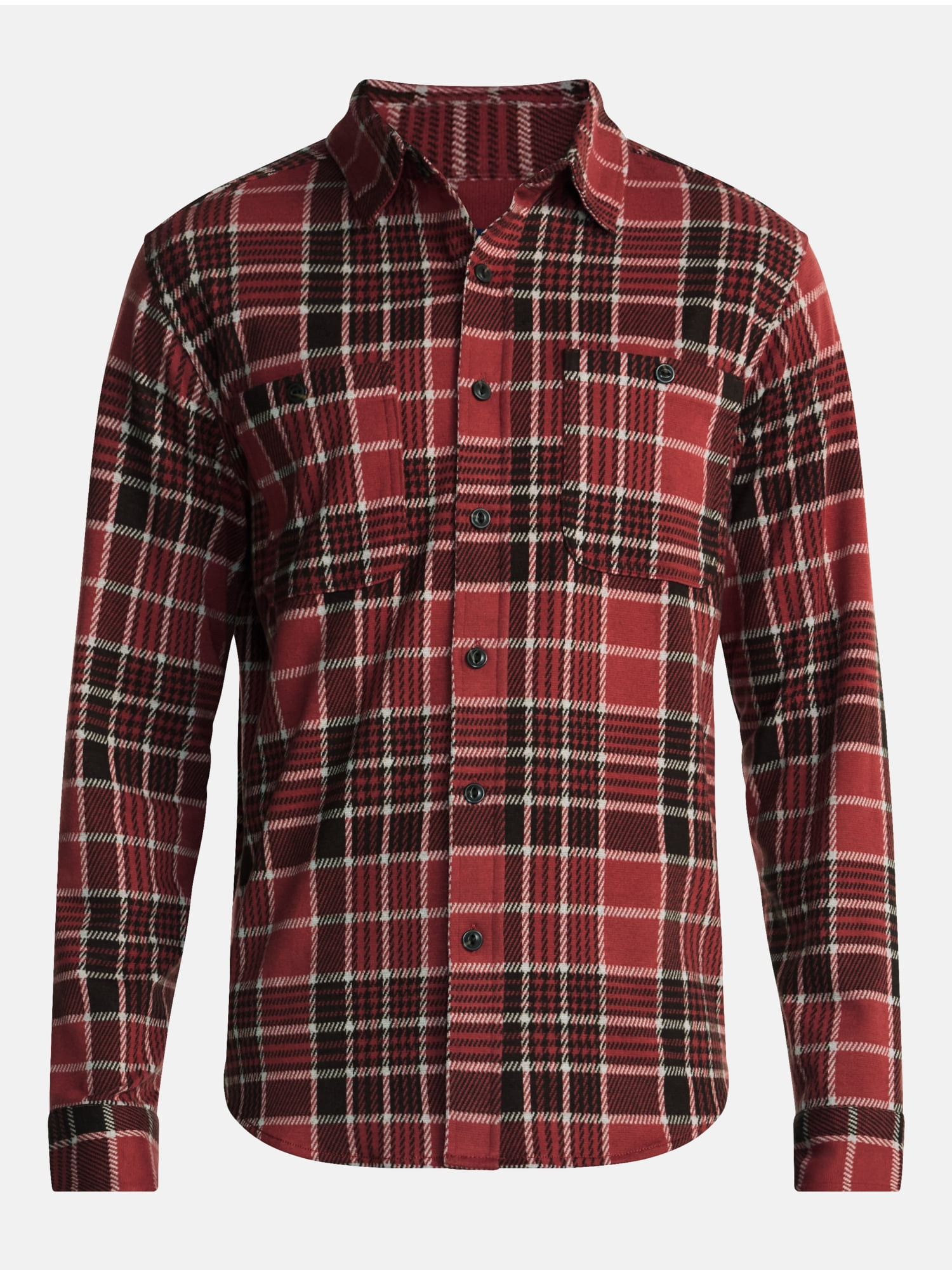 George Men's Knit Overshirt with Long Sleeves, Sizes XS-4XLT