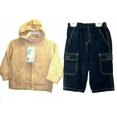 thumbnail image 2 of Infants Sizes 12M/18M/24M Sweater Knit Hoodie Jacket+Denim Pants 2-PC Sets. * 1 Unit Set Pack *, 2 of 2