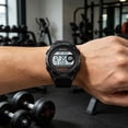 thumbnail image 6 of Solar Powered Digital Watch for Men, Waterproof Sports Outdoor Wristwatch with Alarm Clock, Luminous Display, Calendar Date, Stopwatch, Casual Trendy Design for Daily Activities, 6 of 7