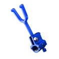 thumbnail image 2 of Colaxi Fishing Rod Rest Rod Rotating Support Anti Slip Rear Holder Fishing Tackle Pole Stand Adjustable for Bank Beach Shore Outdoor Blue, 2 of 9