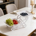 thumbnail image 6 of 3 Tier Serving Tray, Tiered Dessert Stand for Fruit, Candy, and Dry Fruit Display, Multipurpose Serving Platter for Wedding, Party, Living Room, and Home Decor, 6 of 6