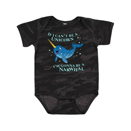 

Inktastic If I Can t Be a Unicorn I m Gonna Be a Narwhal Gift Baby Boy or Baby Girl Bodysuit