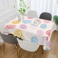 thumbnail image 4 of SKYSONIC Easter Eggs Rectangle Tablecloth Spill-Proof Polyester Table Cloth Table Cover for Kitchen Dining Picnic Holiday Party Decoration,60x120 Inch, 4 of 7