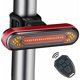 thumbnail image 1 of Luz trasera de bicicleta Luz de advertencia de bicicleta Luz trasera de control remoto inalámbrico inteligente Luz trasera de bicicleta con señales de giro y luces de freno automáticas, 1 of 5