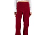 thumbnail image 2 of Self E Womens Flare Casual Corduroy Pants, Red, X-Large, 2 of 2