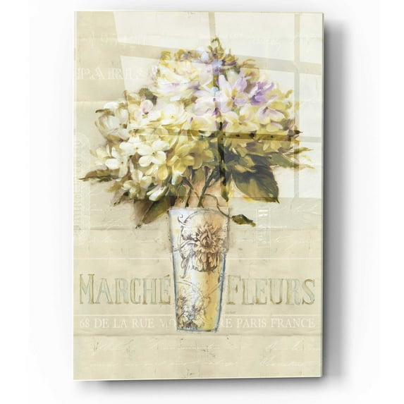 Epic Art 'Marche de Fleurs Bouquet' by Lisa Audit, Acrylic Glass Wall Art, 12"x16"