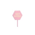 thumbnail image 1 of Herramienta DIY para Tartas, decoración para cupcakes, tablero de cumpleaños de autoensamblaje, banderas para plantar tarjetas para pasteles Herramientas y accesorios para hornear Hexagonal/Oro rosa Bearachild HA067446-03, 1 of 6