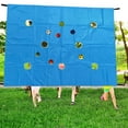 thumbnail image 1 of Juego de lona con agujeros, actividades de ejercicio para fomentar trabajo en equipo, equipo de coordinación, trabajo en equipo para niños, juegos Azul, 1 of 10