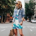 thumbnail image 4 of Sikiie Northern Lights Print Women's Sleeveless Dress with Pockets Round Neck Sundress, Suitable for Daily, Office, Vacation Summer Wear, 4 of 7