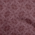 thumbnail image 1 of oneOone Cotton Poplin Maroon Fabric Running Stitch Floral Dress Material Fabric Print Fabric By The Yard 42 Inch Wide, 1 of 4