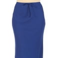 thumbnail image 5 of Women's High Rise Chiffon Overlay Maxi Draped Skirt with Waist Tie Accent., 5 of 6