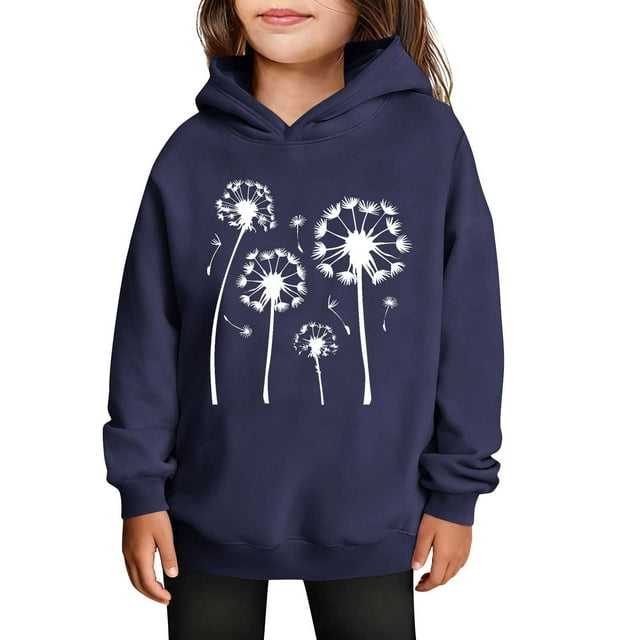 Sudaderas con capucha para niños y niñas, sudaderas casuales de manga larga, lindas sudaderas de gran tamaño con bolsillo de polar, chaquetas para niñas