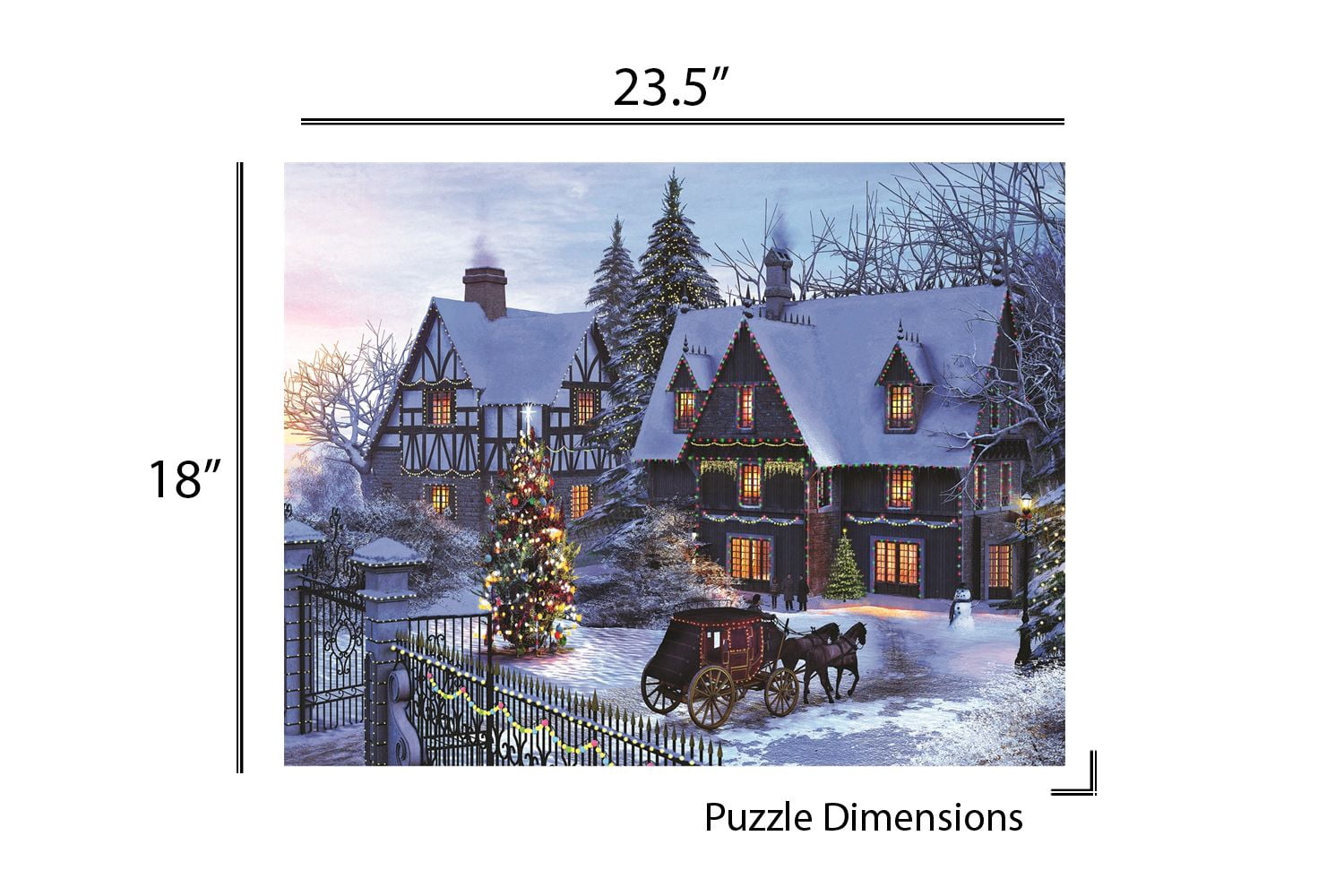 Springbok 350 Piece Home for Christmas Jigsaw Puzzle for Adults