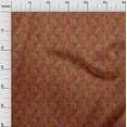 thumbnail image 2 of oneOone Silk Tabby Fabric Leaves & Floral Block Printed Craft Fabric BTY 42 Inch Wide, 2 of 4