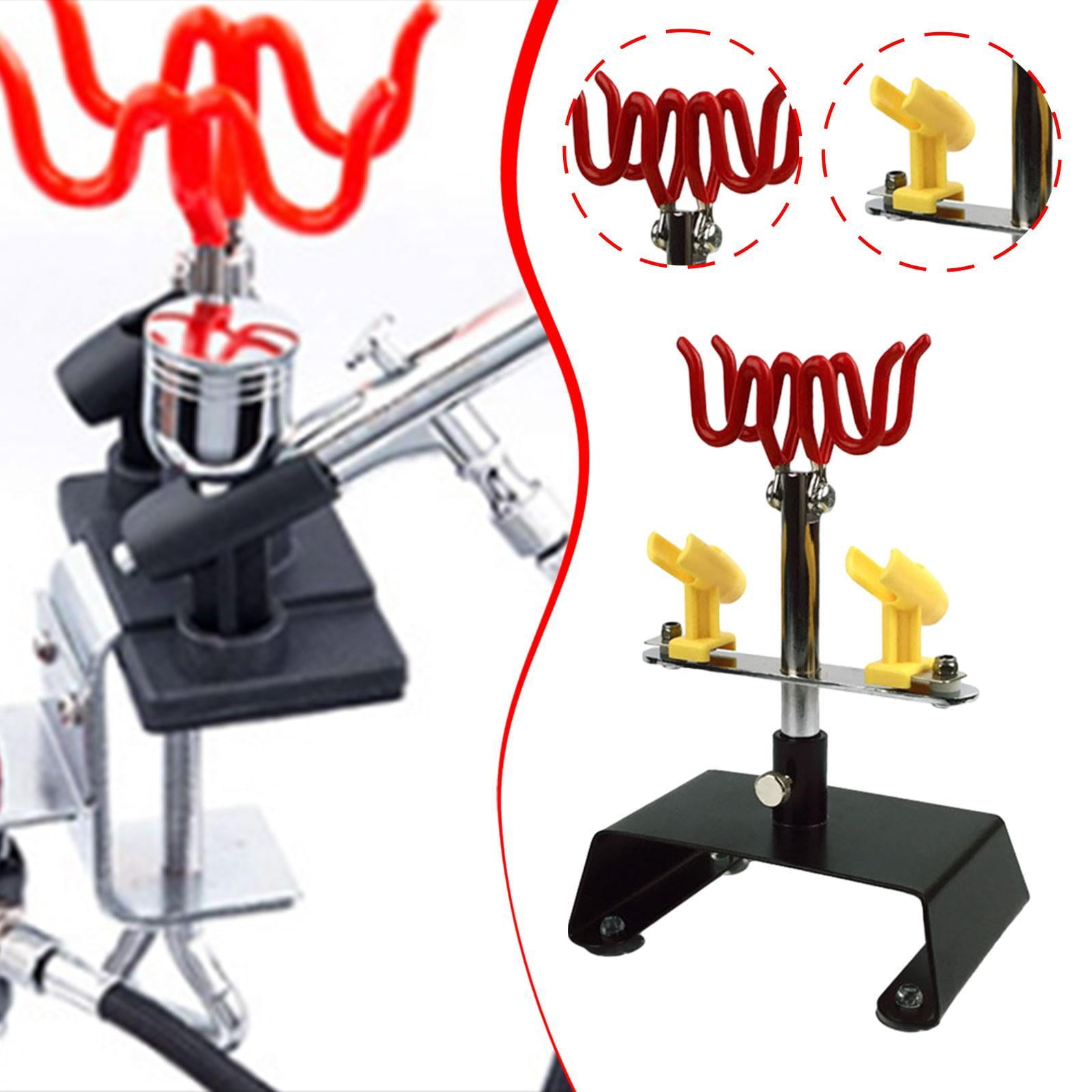 Airbrush Holder Stand Station with Suction Cups for Tabletop Model Spray Painting and Garage Workspace Organization