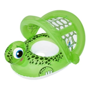 Bote Inflable Tortuga Con Techo Para Niños 1-2 Años Bestway Verde Tamaño Único