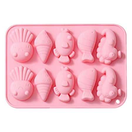 

Xipoxipdo Silicone Molds Cartoon Sea Creatures Silicone Mould Fondant Cake Chocolate Cookie Decorating Mould Cake Tools Baking Mould