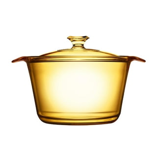 Visions 1055326 V2.5 2.5qt Amber Glass Saucepan