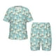 thumbnail image 1 of Balery White Geese and Flower Conjunto de Pijama Infantil de Manga Corta con Estampado – Ropa de Dormir de Algodón Suave-Medium, 1 of 6