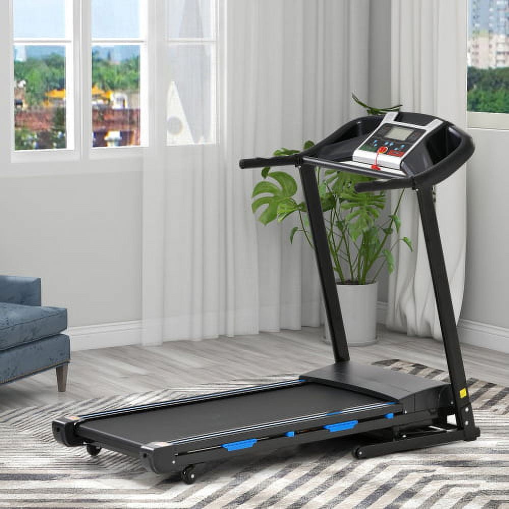 Treadmills for Home, Electric Treadmill with  Automatic Incline, Foldable 3.5HP Workout Running Machine Walking, Double Running Board Shock Absorption Pulse Sensor Bluetooth Speaker APP FITSHOW.