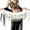 White, variant on Women's Belly Dance Scarf Chiffon with Fringes Elegant Flowing Skirt for Performance Practice