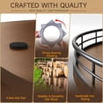 thumbnail image 6 of 24" Lazy Susan Turntable Organizer for Cabinet, Round Wooden Lazy Susan Organization and Storage for Dining Table, Pantry, Kitchen, Countertop, Cupboard,Home Decor, Walnut, 6 of 12