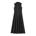 thumbnail image 4 of asddcavvf Robes pour Femmes 2025 Mode Féminine Col Rond Sans Manches Robe Longue, 4 of 9