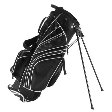 Costway Golf Stand Cart Bag Club w/6 Way Divider Carry Organizer Pockets Storage