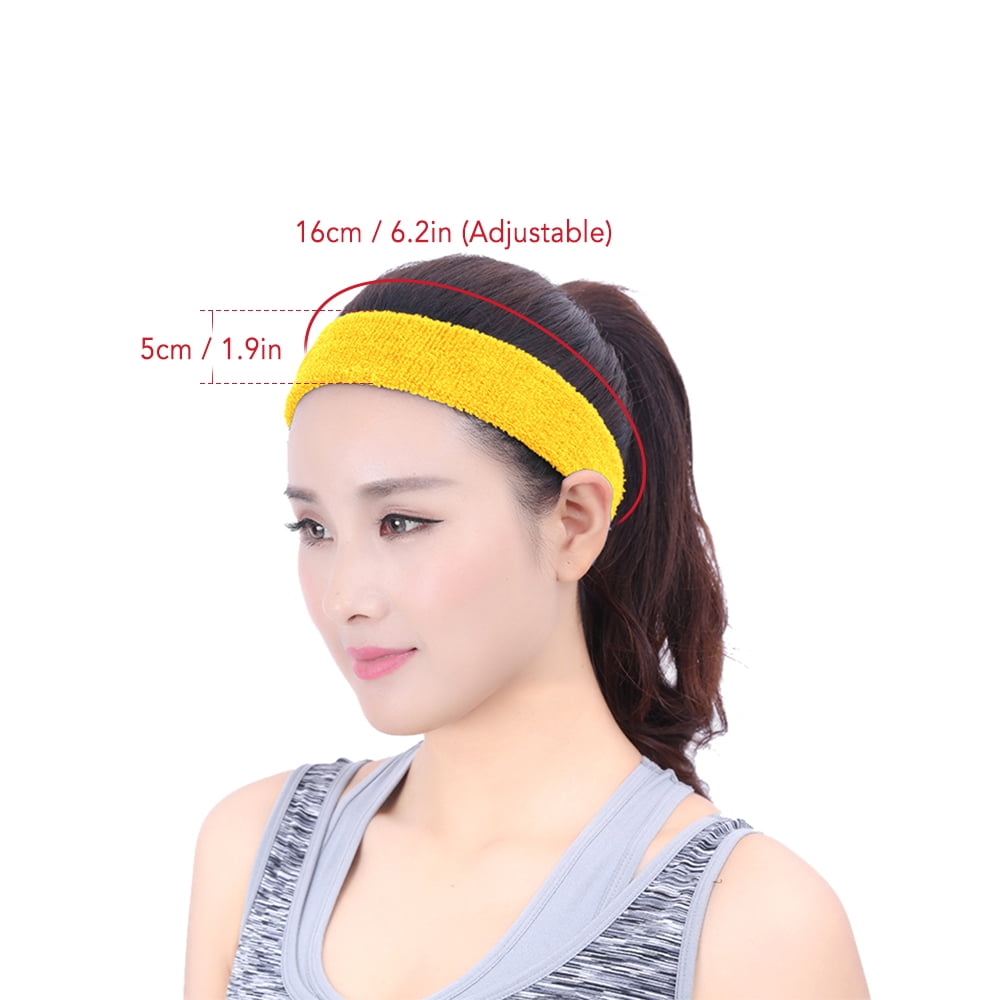 Elastic Headband Sports Men Sweatband Running Basketball Working Gym Comfortable