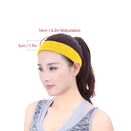 Sports Sweatband Men Women Elastic Headband Anti Slip Fitness