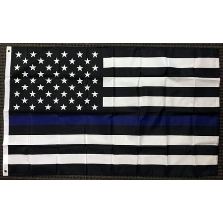 3x5 Thin Blue Line Police Lives Matter on American Flag USA US Outdoor Banner