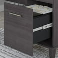 thumbnail image 5 of Scranton & Co 72" Transitional Engineered Wood L-Shape Desk with Storage in Gray, 5 of 7