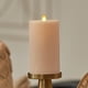 thumbnail image 2 of Vela LED parpadeante en forma de pilar sin llama Luminara Irish Cream, 2 of 8