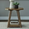 thumbnail image 2 of Liberty Furniture Carolina Park Octagonal End Table for Living Room - Amber Brown Oak, 2 of 7