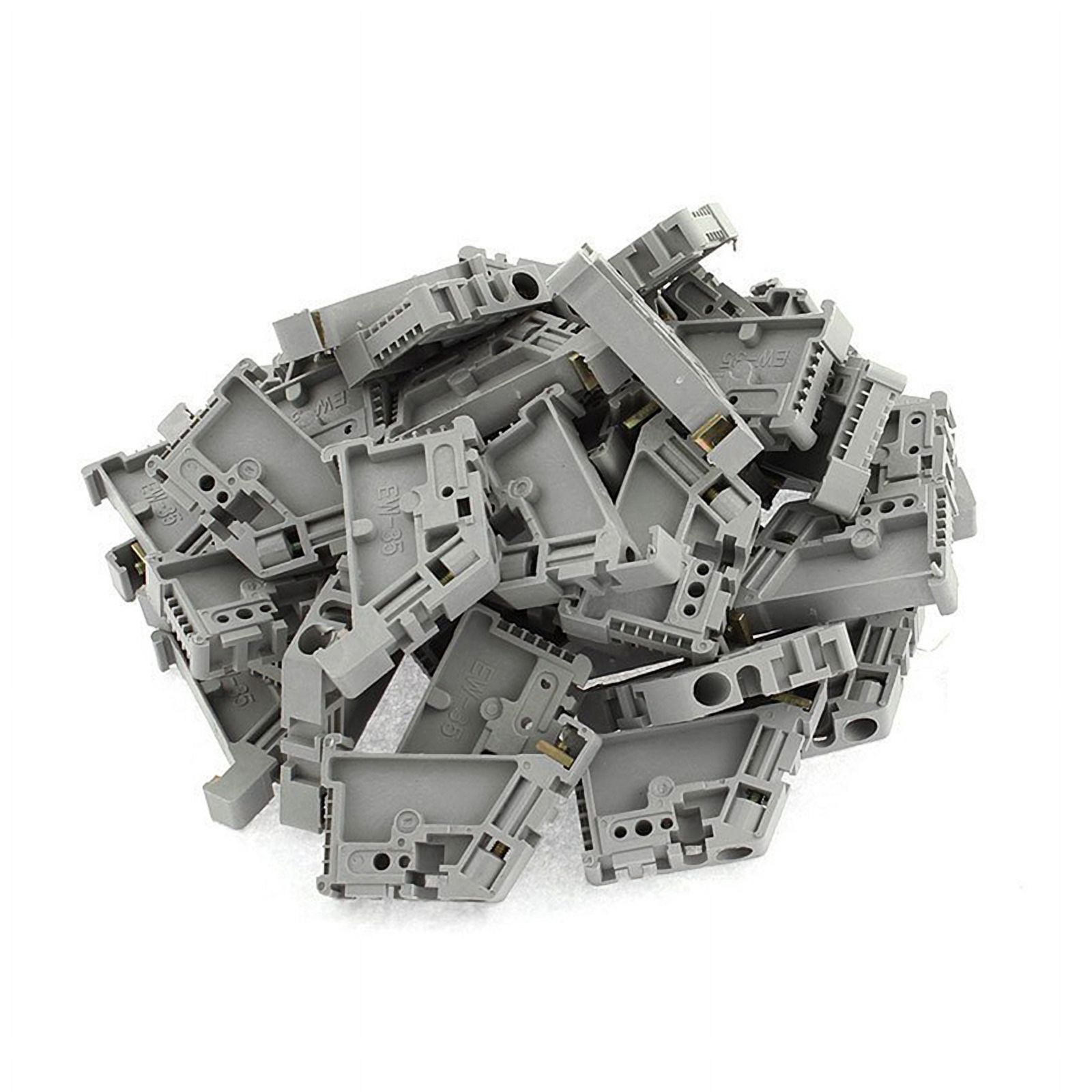 250Pcs 35mm DIN Rail Terminal Block End Stopper Mounting Clips