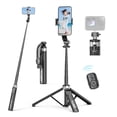 thumbnail image 1 of Trípode Selfie Stick Qirita 51 pulgadas extensible para iPhone/Samsung, 1 of 9