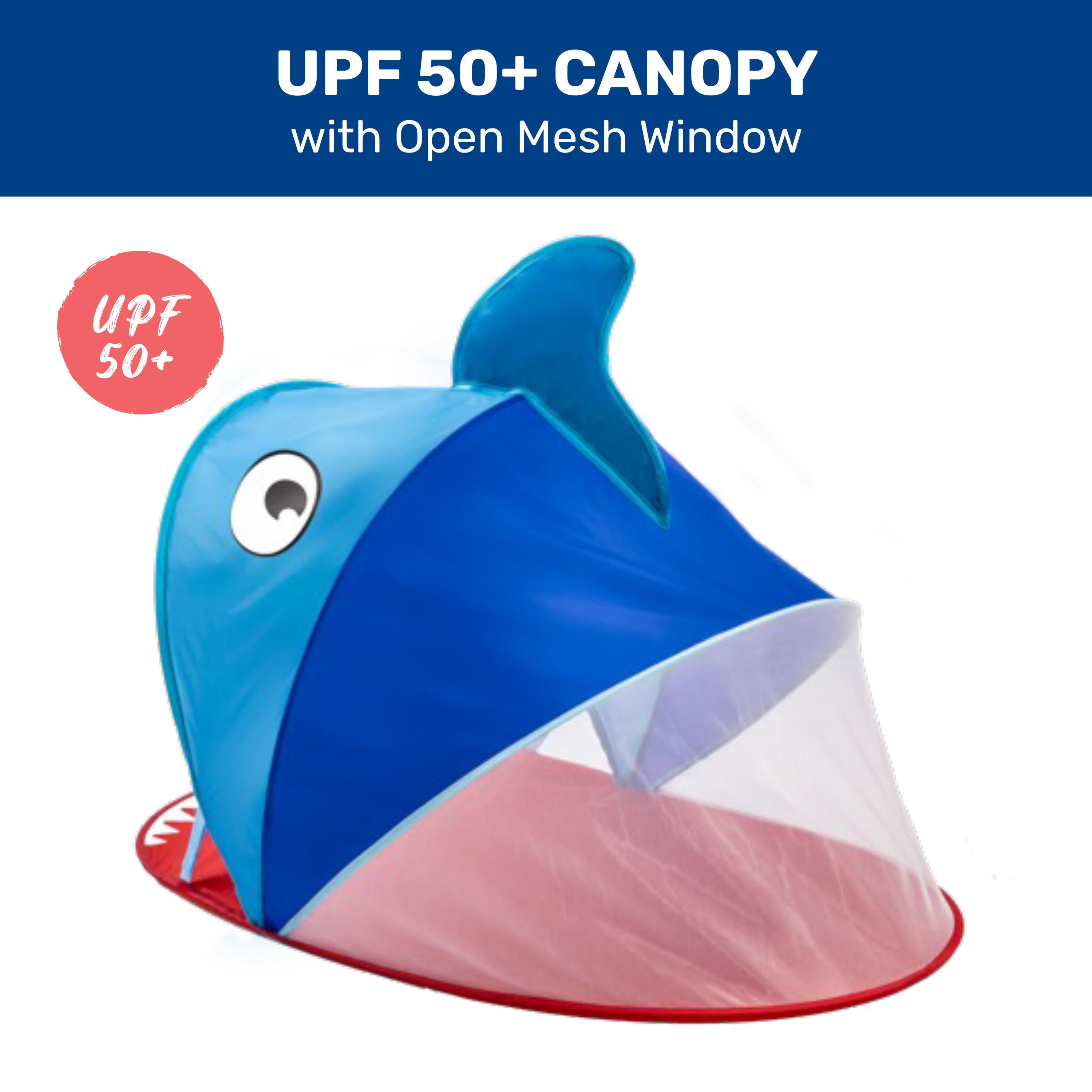 Aqua-Leisure UPF 50+ Pop-Up Shark Baby Sun Shelter 40" x 25"