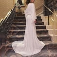thumbnail image 5 of Vestido elegante de fiesta con escote en V, manga larga, lentejuelas y cola de pez, 5 of 5